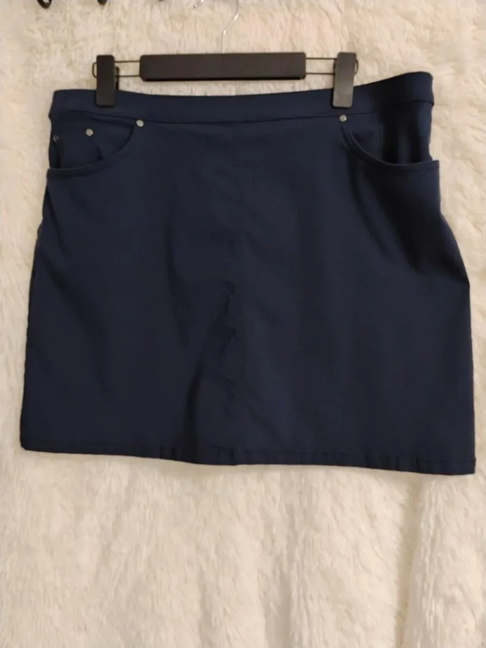 Hearts of Palm Dark Blue Woman Skort Size 18 EUC